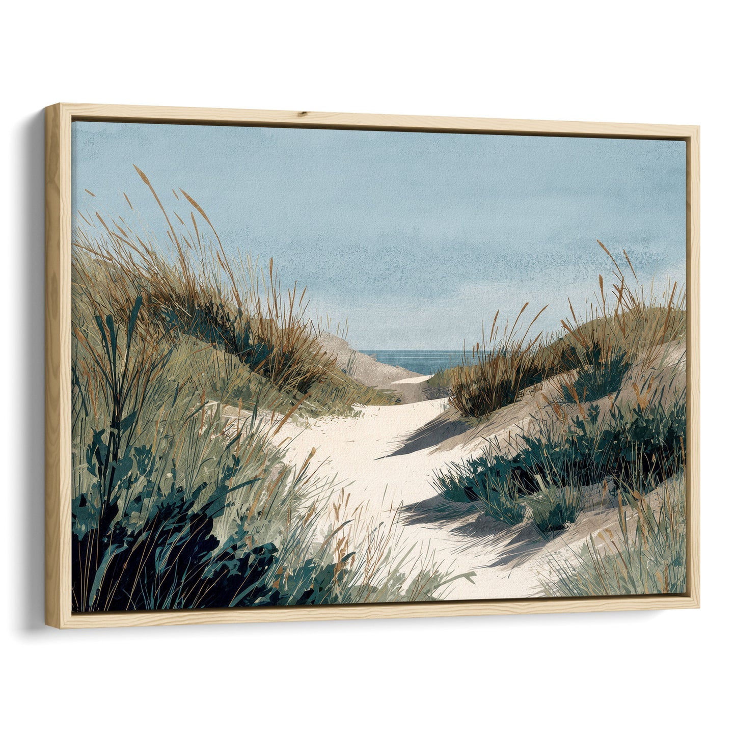 Beach Dune Trail Watercolor Print