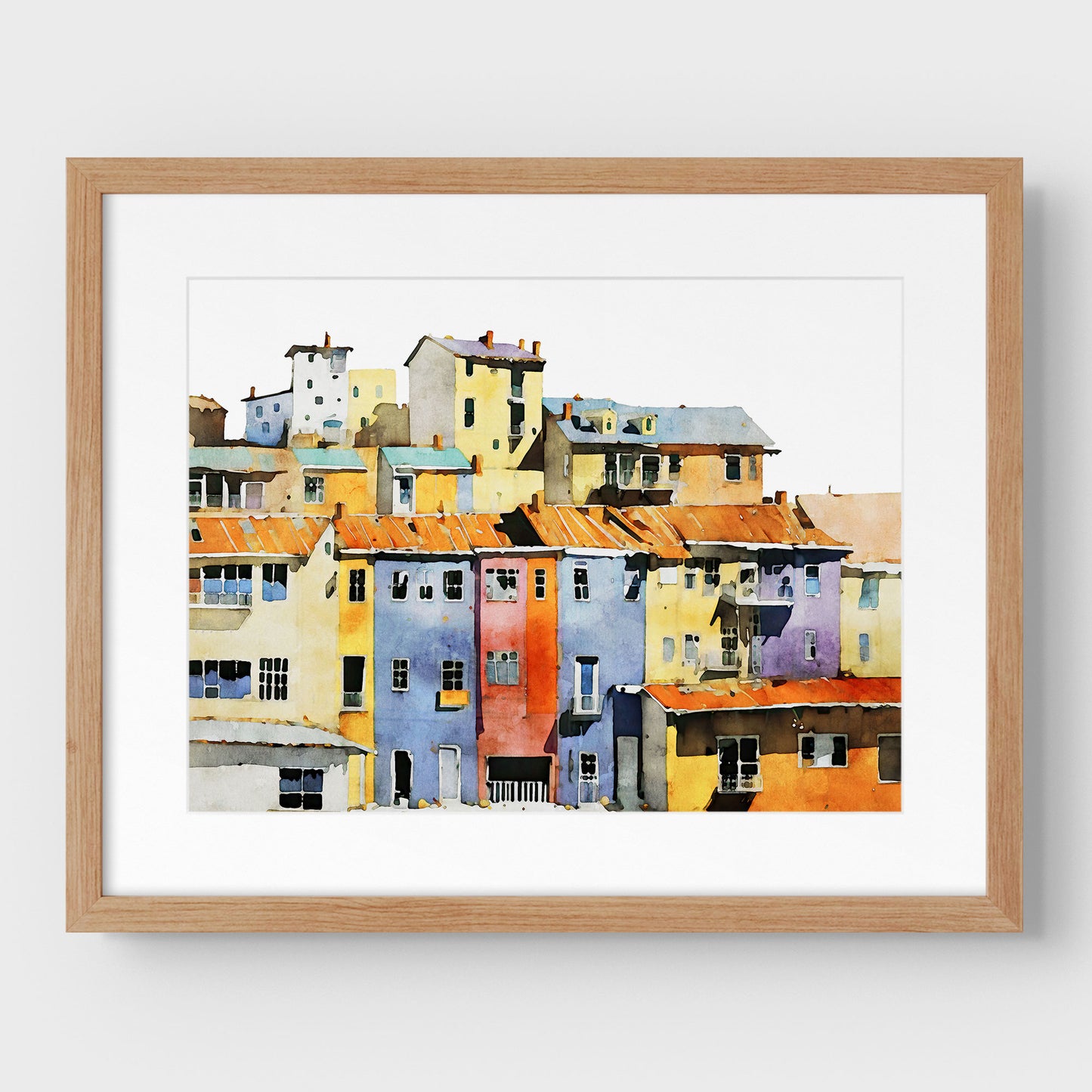 Colorful Buildings II Print