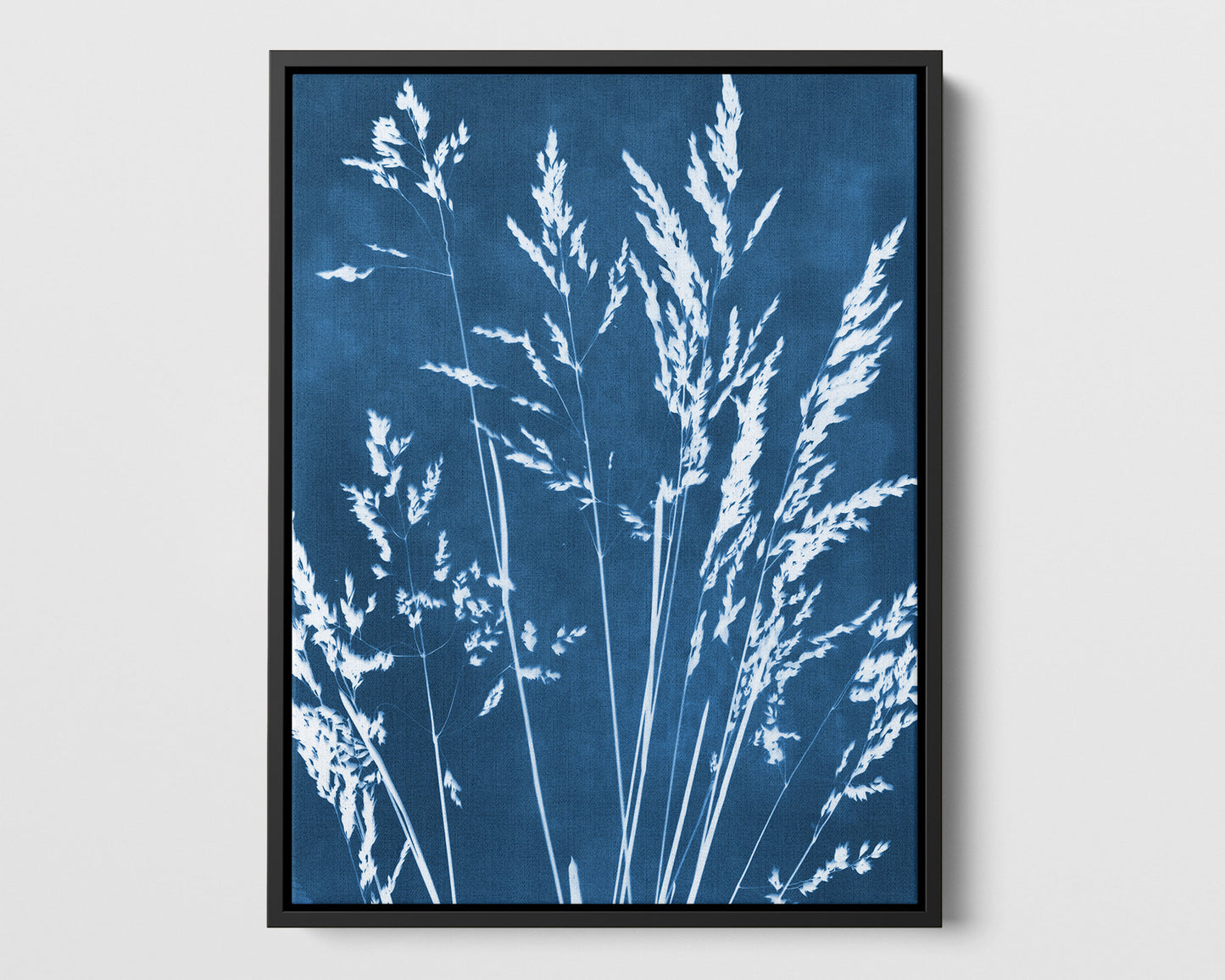Wild Grasses Cyanotype - Vertical Print