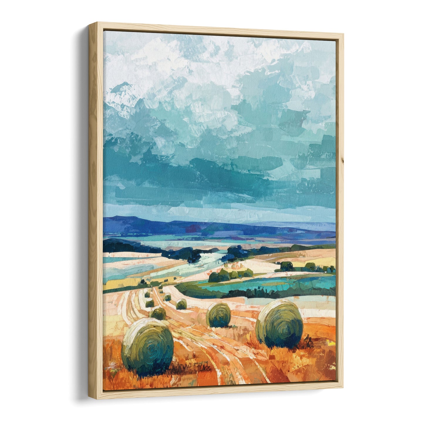 Stormy Farmland Art Print