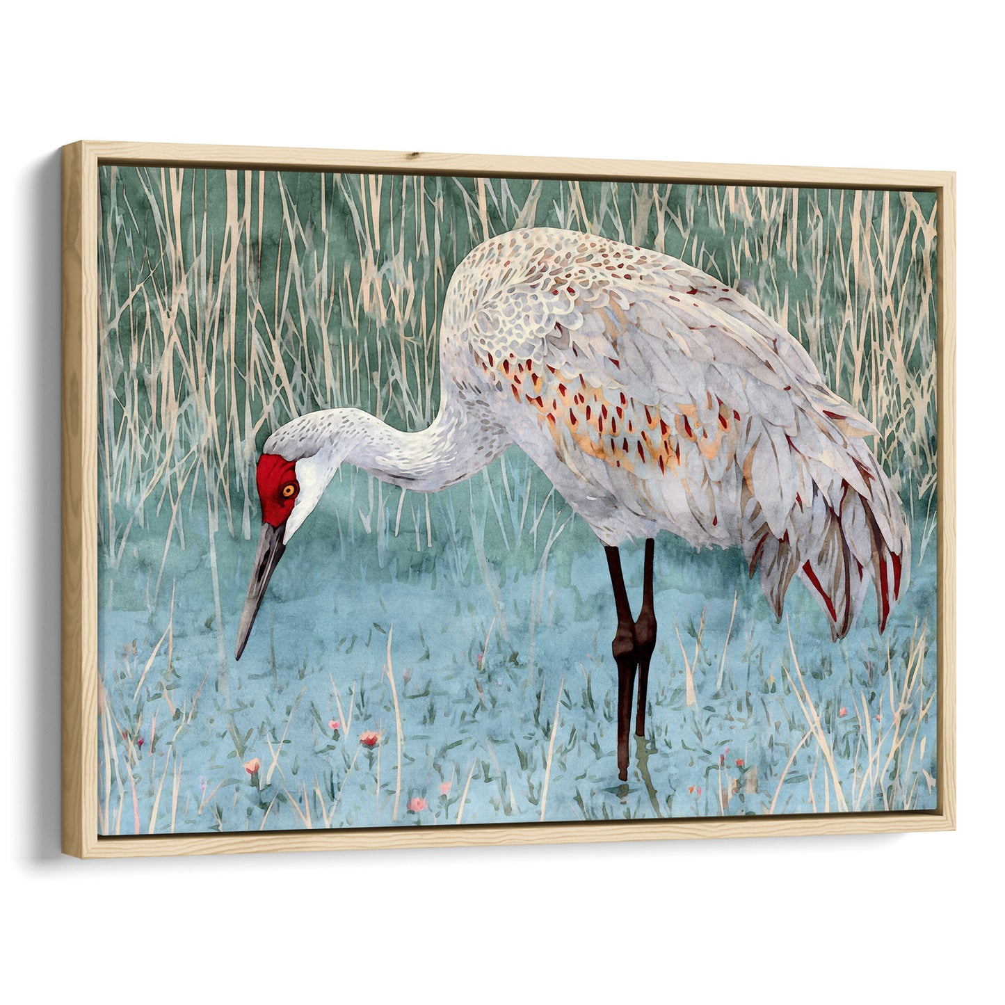 Sandhill Crane Watercolor Print