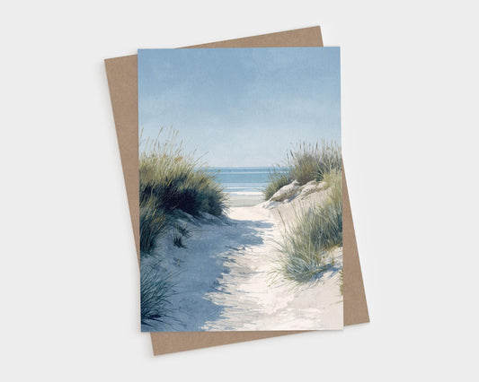 Beach Dune Path Vertical Note Cards