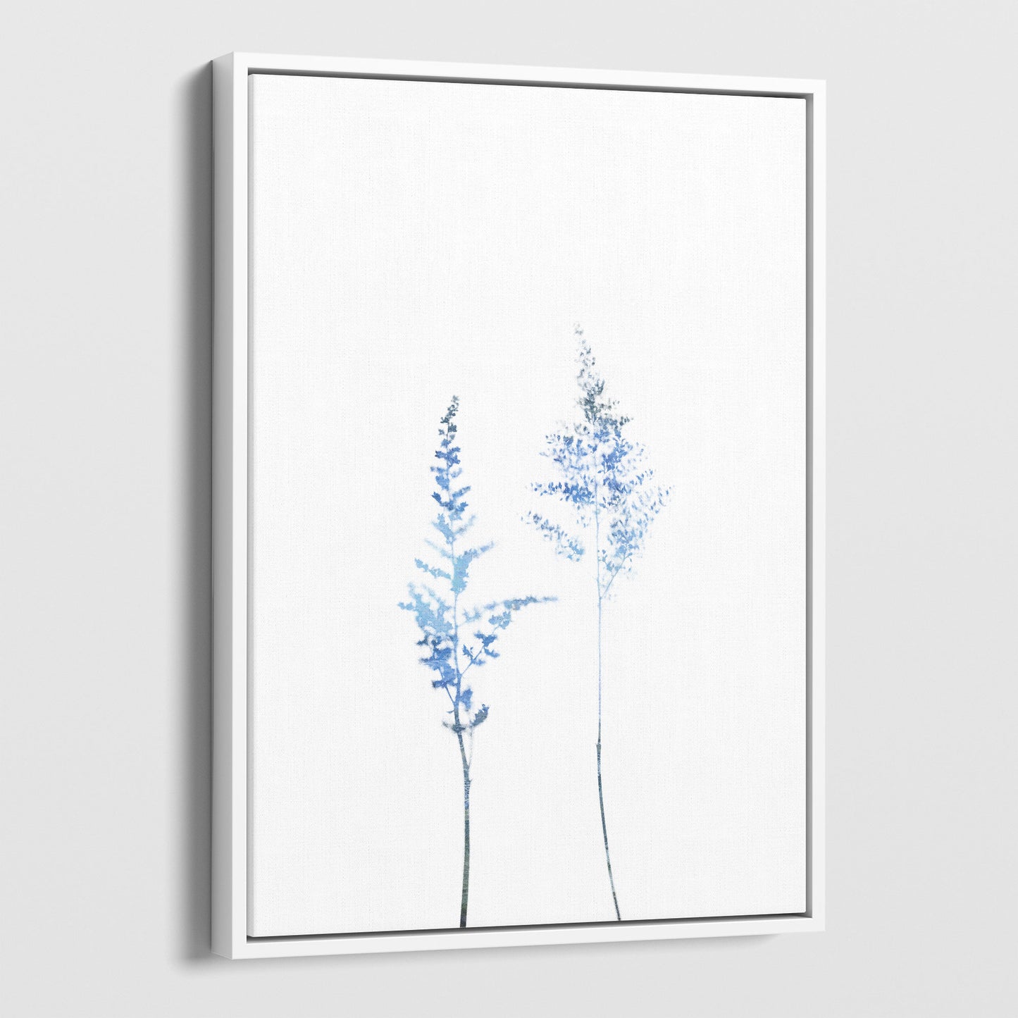 Blue Astilbe Minimalist Wildflower Print