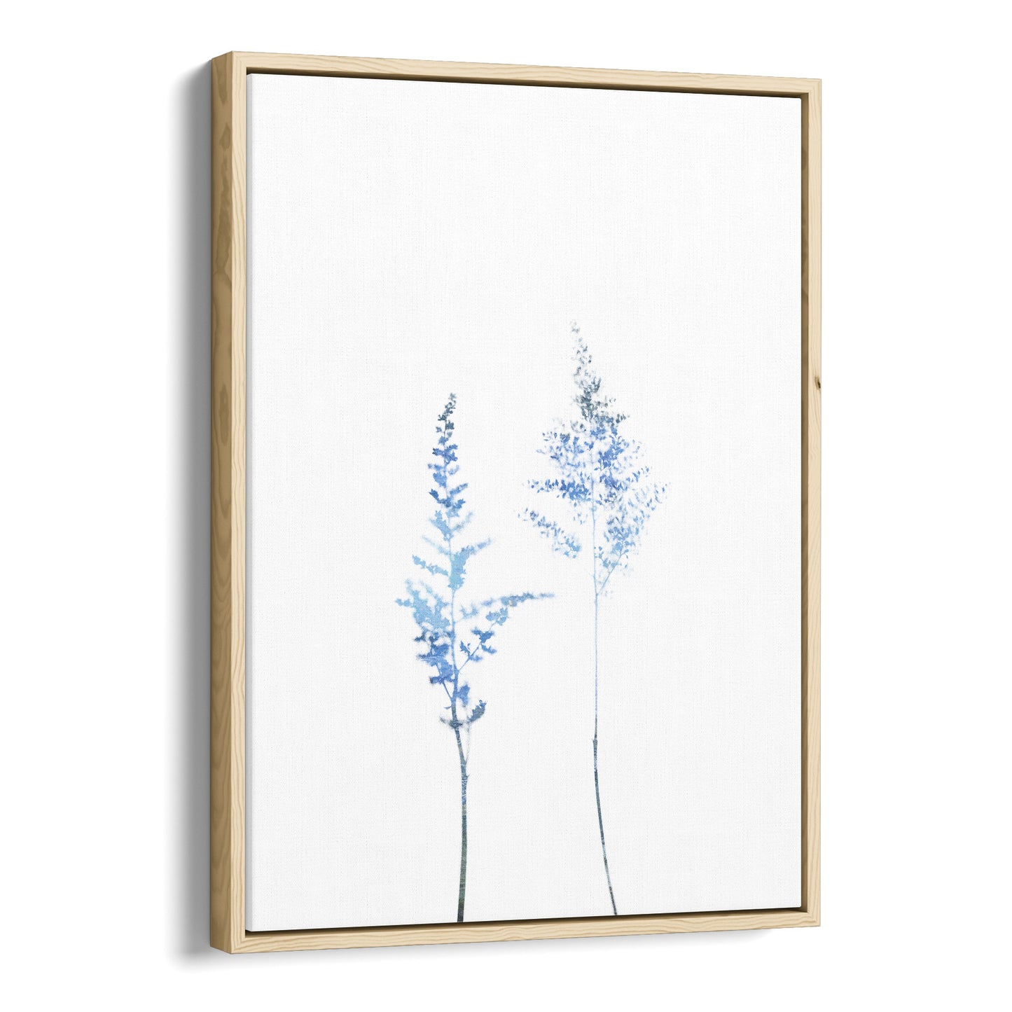 Blue Astilbe Minimalist Wildflower Print