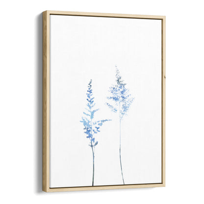 Blue Astilbe Minimalist Wildflower Print