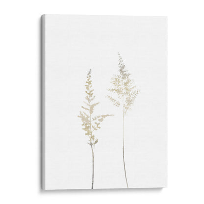 Beige Minimalist Wildflower Botanical Print