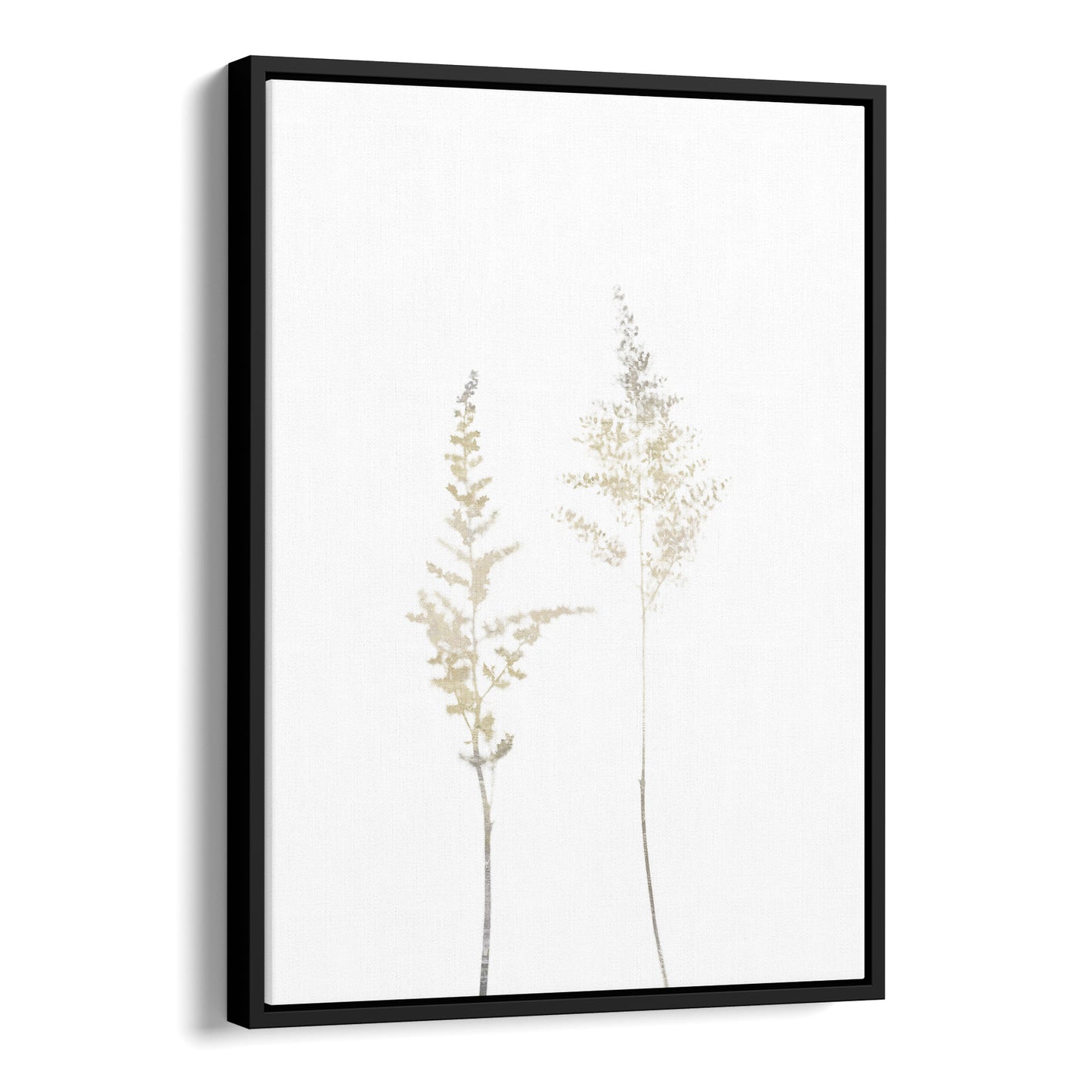 Beige Minimalist Wildflower Botanical Print