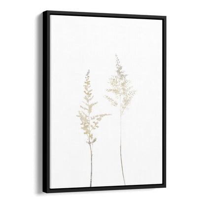 Beige Minimalist Wildflower Botanical Print