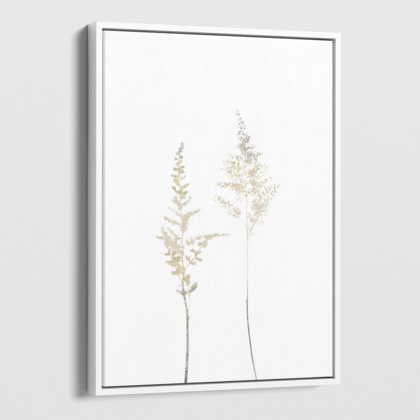 Beige Minimalist Wildflower Botanical Print