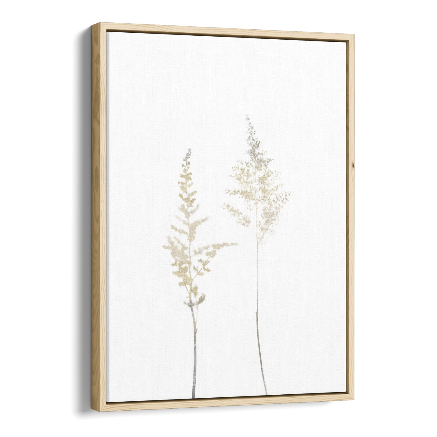 Beige Minimalist Wildflower Botanical Print