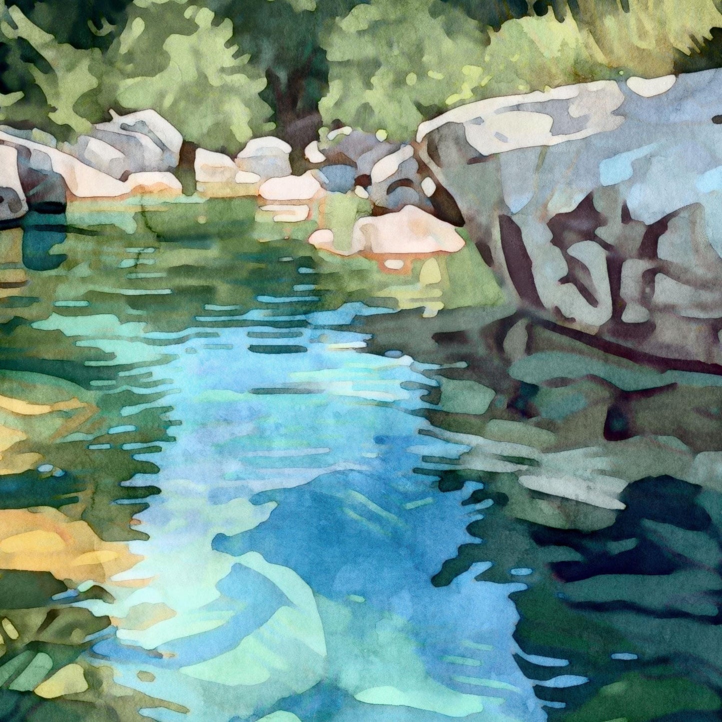 Texas Hill Country Swimming Hole Note Cards