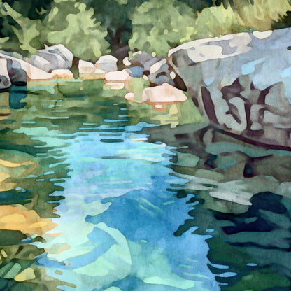 Texas Hill Country Swimming Hole Note Cards
