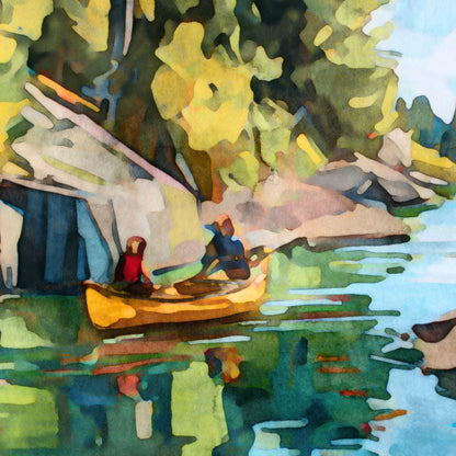 Boundary Waters Canoe Area Watercolor Note Cards