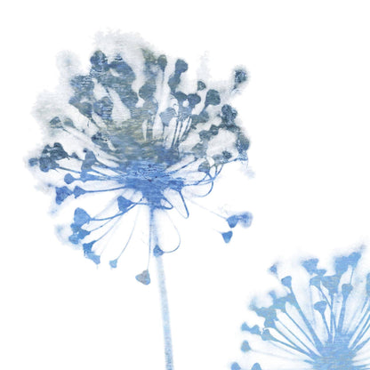 Blue Dandelion Flower Note Cards
