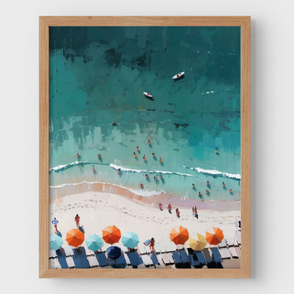 Beach Aerial View Print