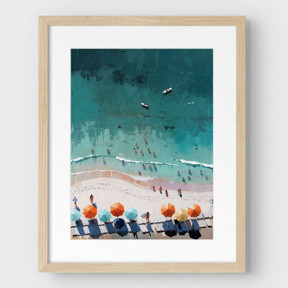 Beach Aerial View Print