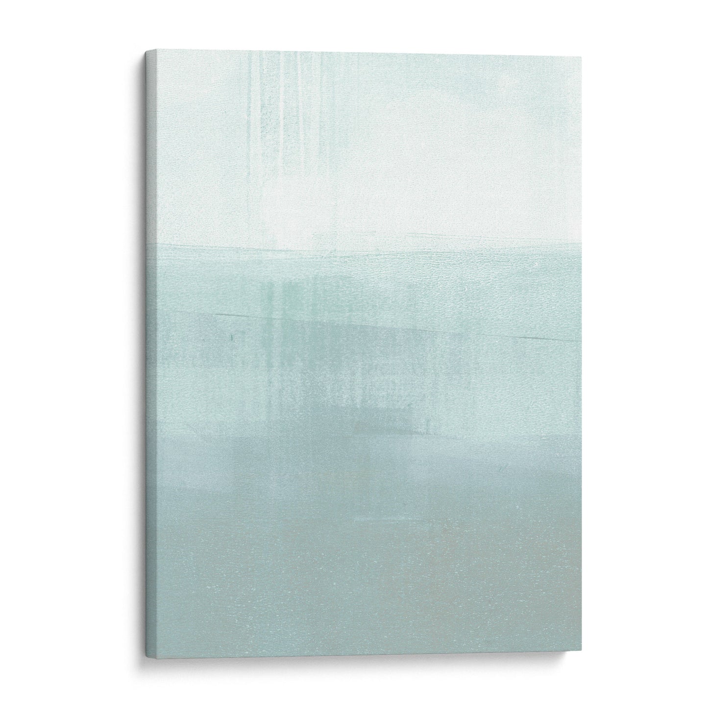 Aqua Blue Horizon Minimalist Seascape Painting Print