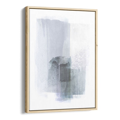 Blue Grey Modern Minimalist Abstract Painting Print