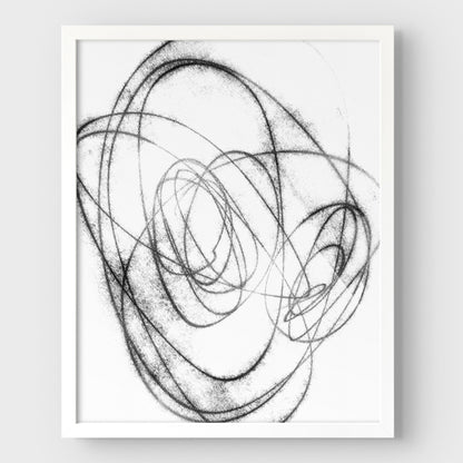 Black and White Scribble Print