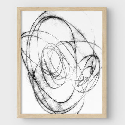 Black and White Scribble Print