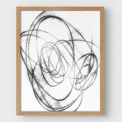 Black and White Scribble Print