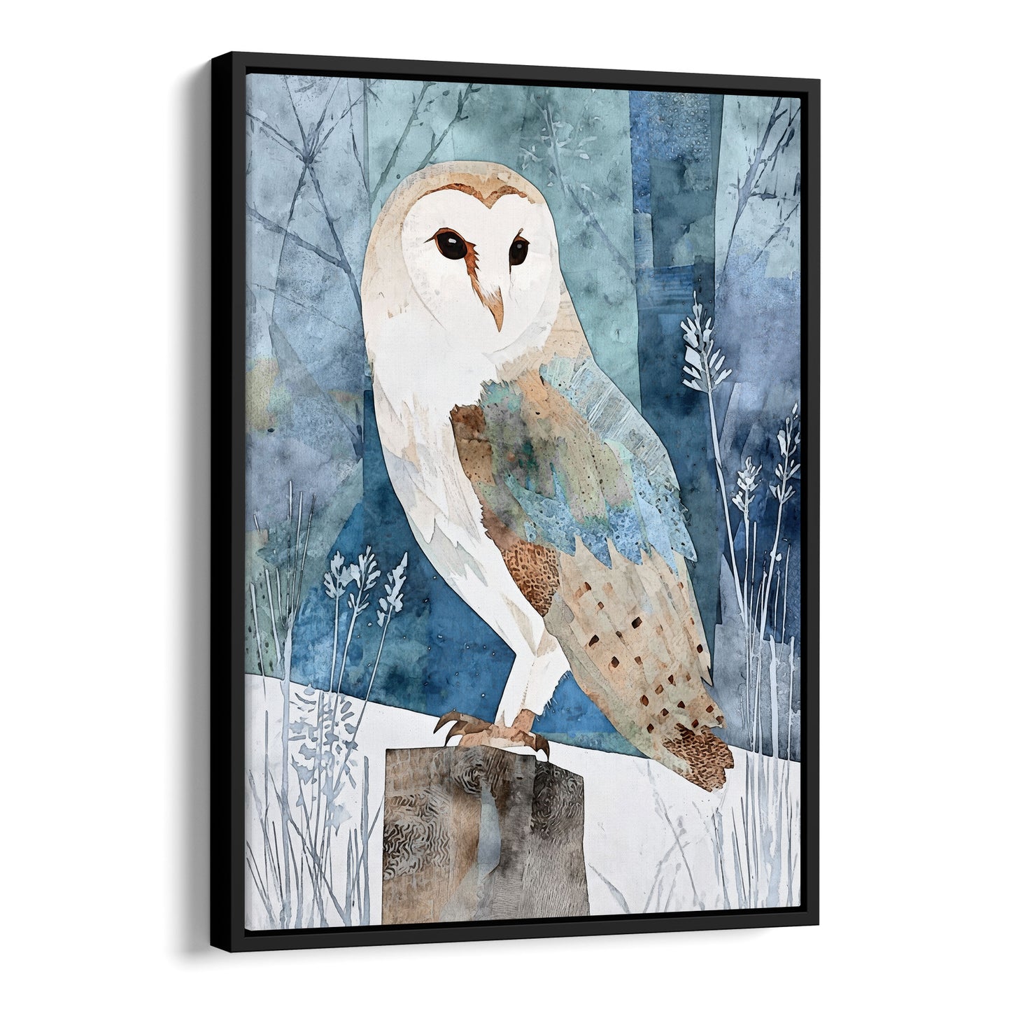 Barn Owl Watercolor Art Print