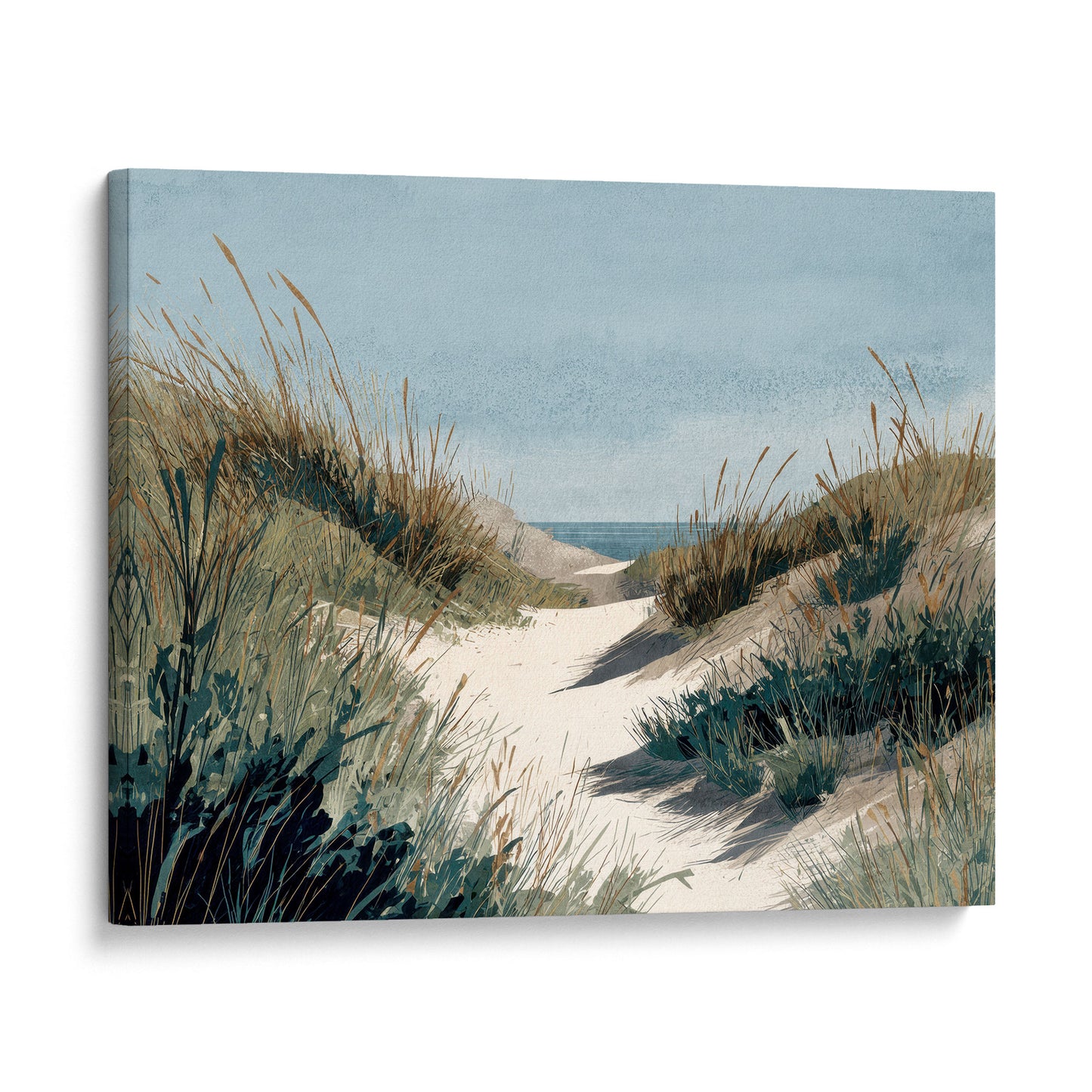 Beach Dune Trail Watercolor Print