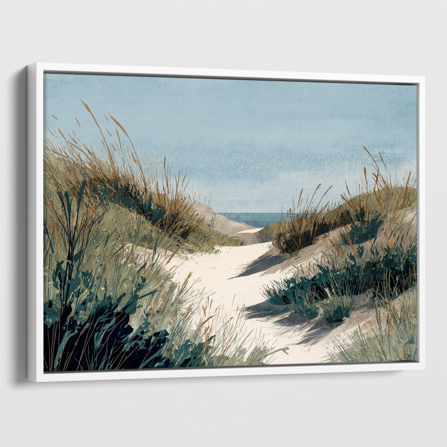 Beach Dune Trail Watercolor Print