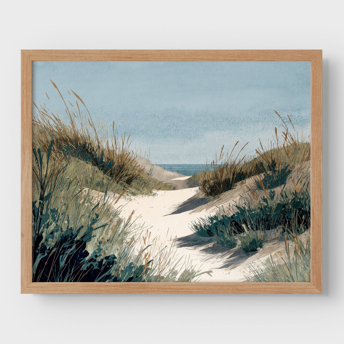 Beach Dune Trail Watercolor Print