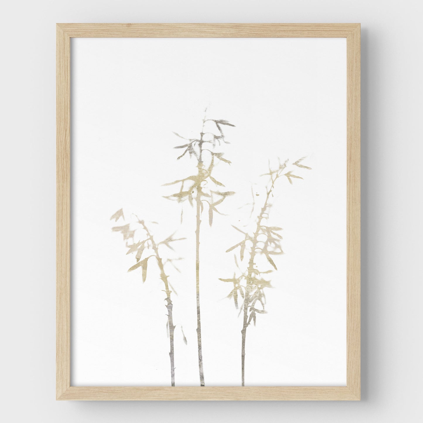Beige Bamboo Print