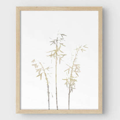 Beige Bamboo Print