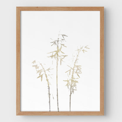 Beige Bamboo Print