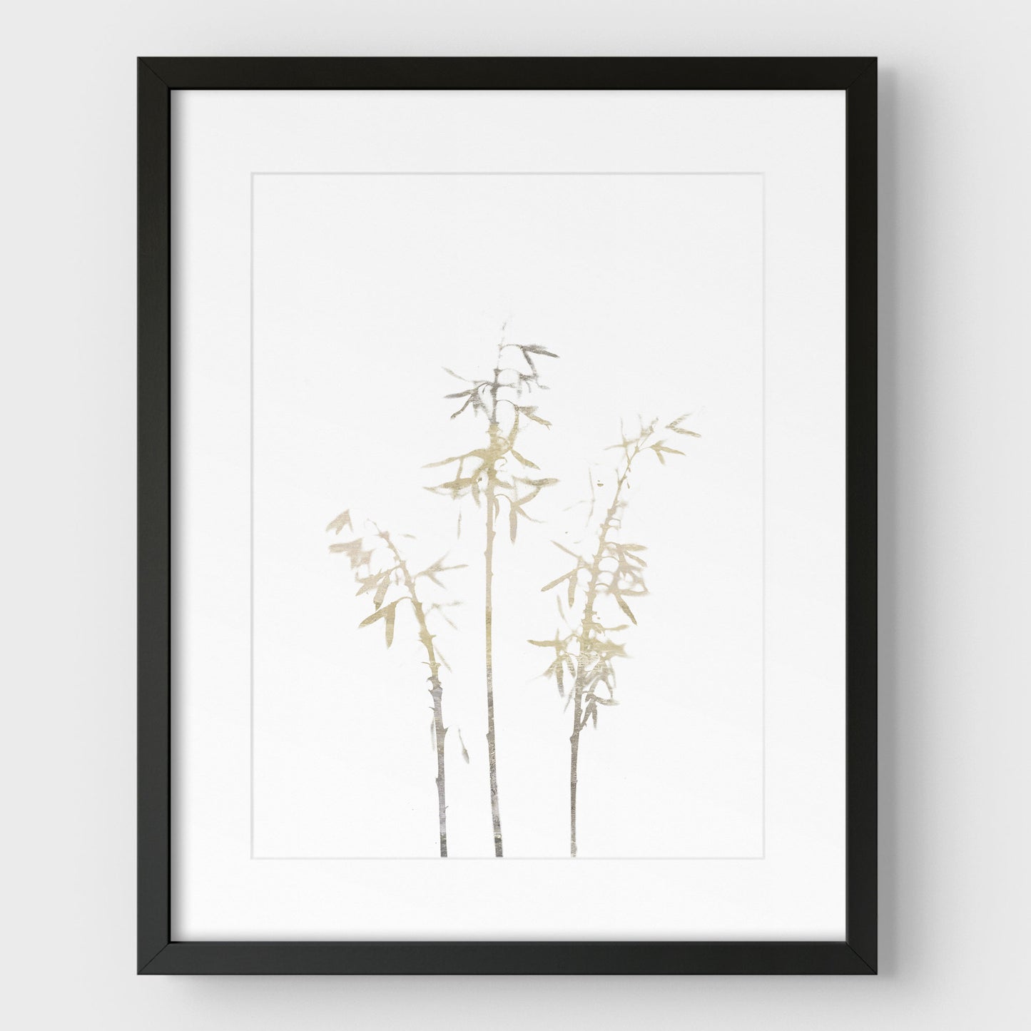 Beige Bamboo Print