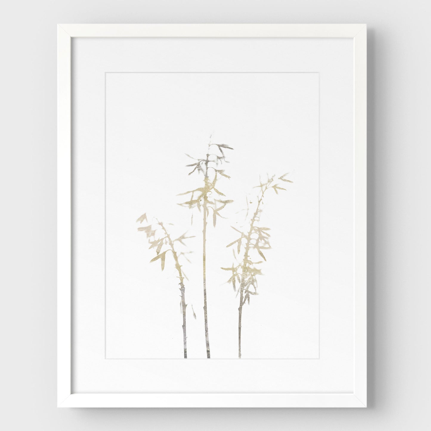 Beige Bamboo Print