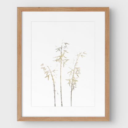 Beige Bamboo Print