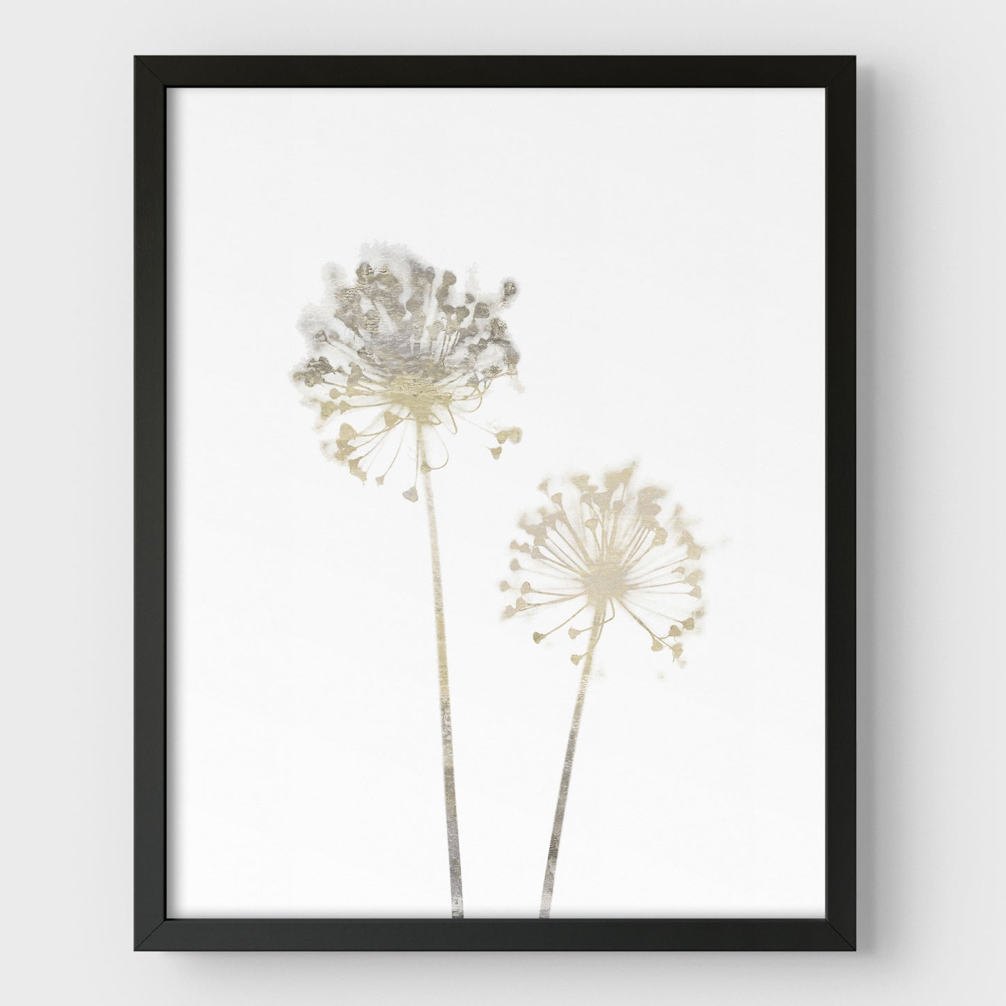 Beige Dandelion Print
