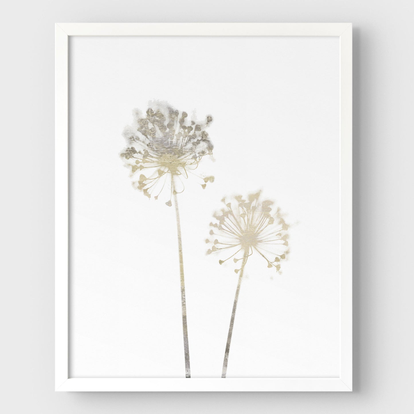 Beige Dandelion Print