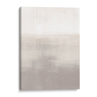 Beige Horizon Minimalist Abstract Landscape Painting Print