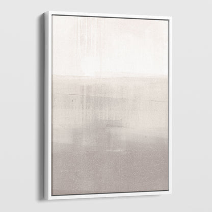 Beige Horizon Minimalist Abstract Landscape Painting Print