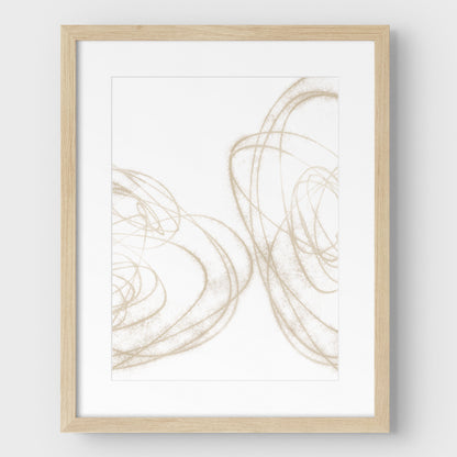 Beige Scribble II Print
