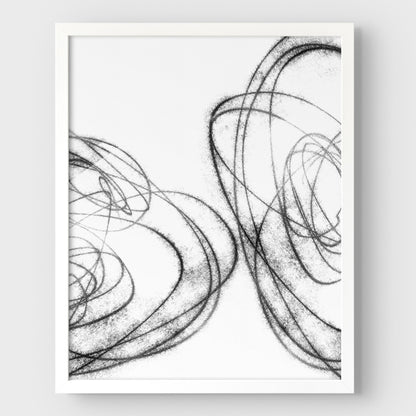 Black and White Scribble II Print