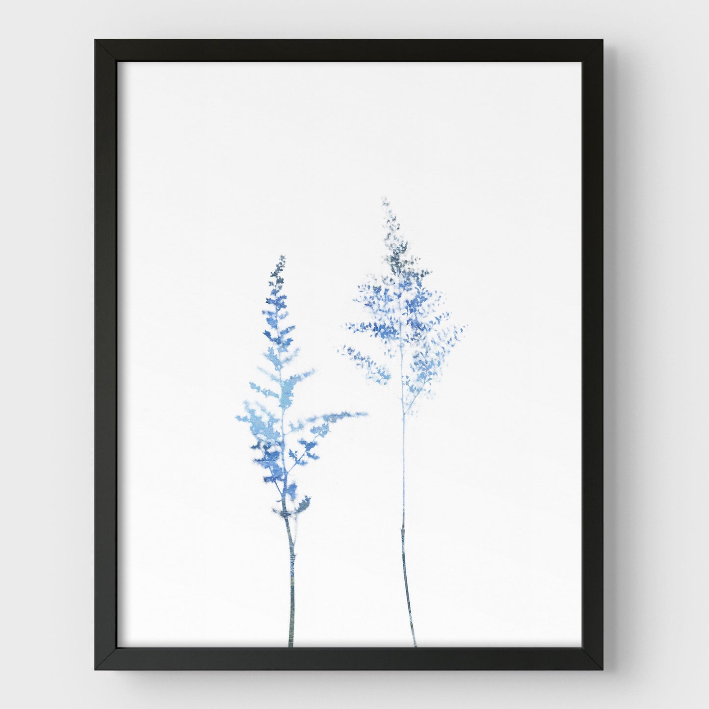 Blue Wildflower Print