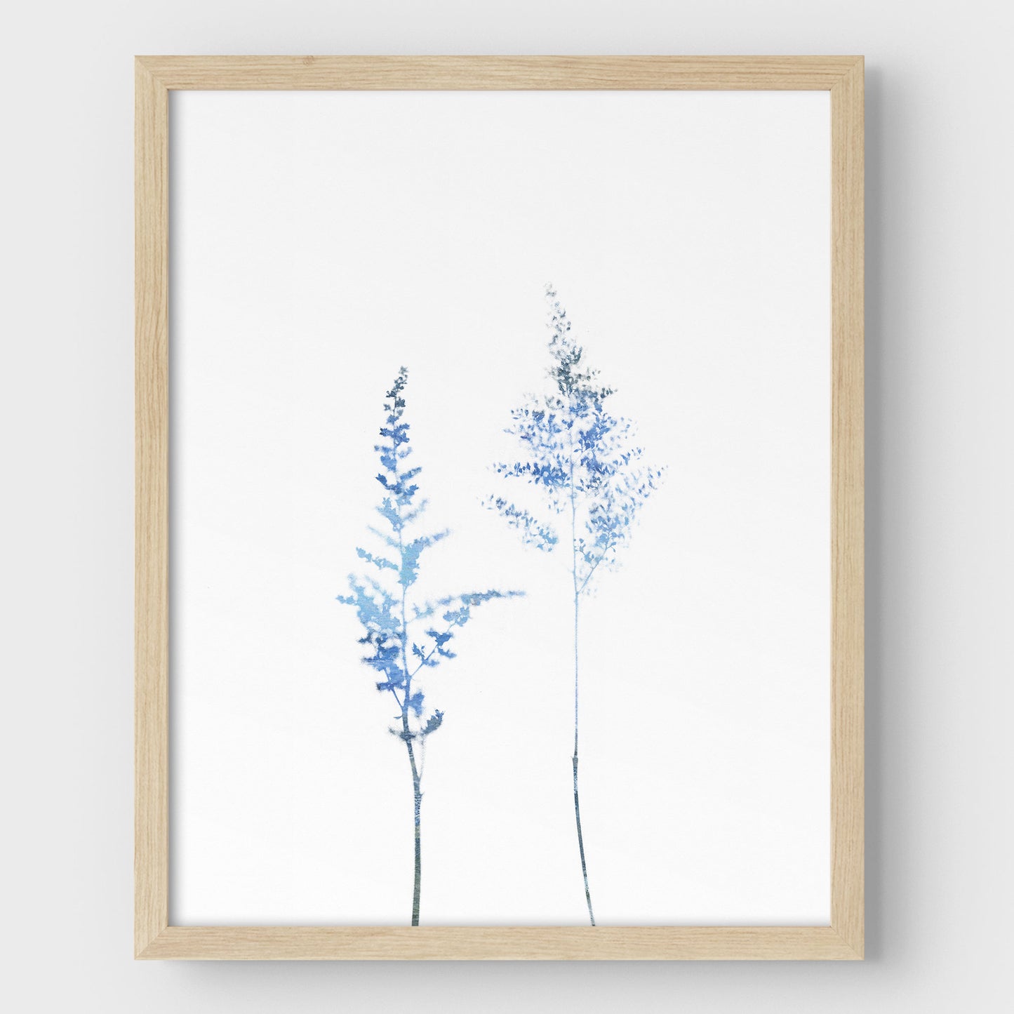 Blue Wildflower Print