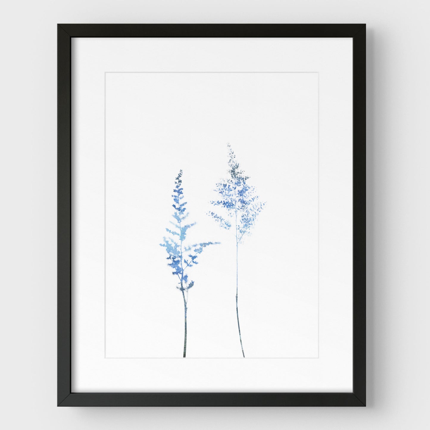 Blue Wildflower Print