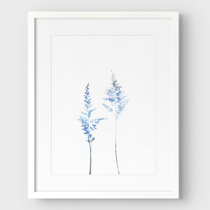 Blue Wildflower Print