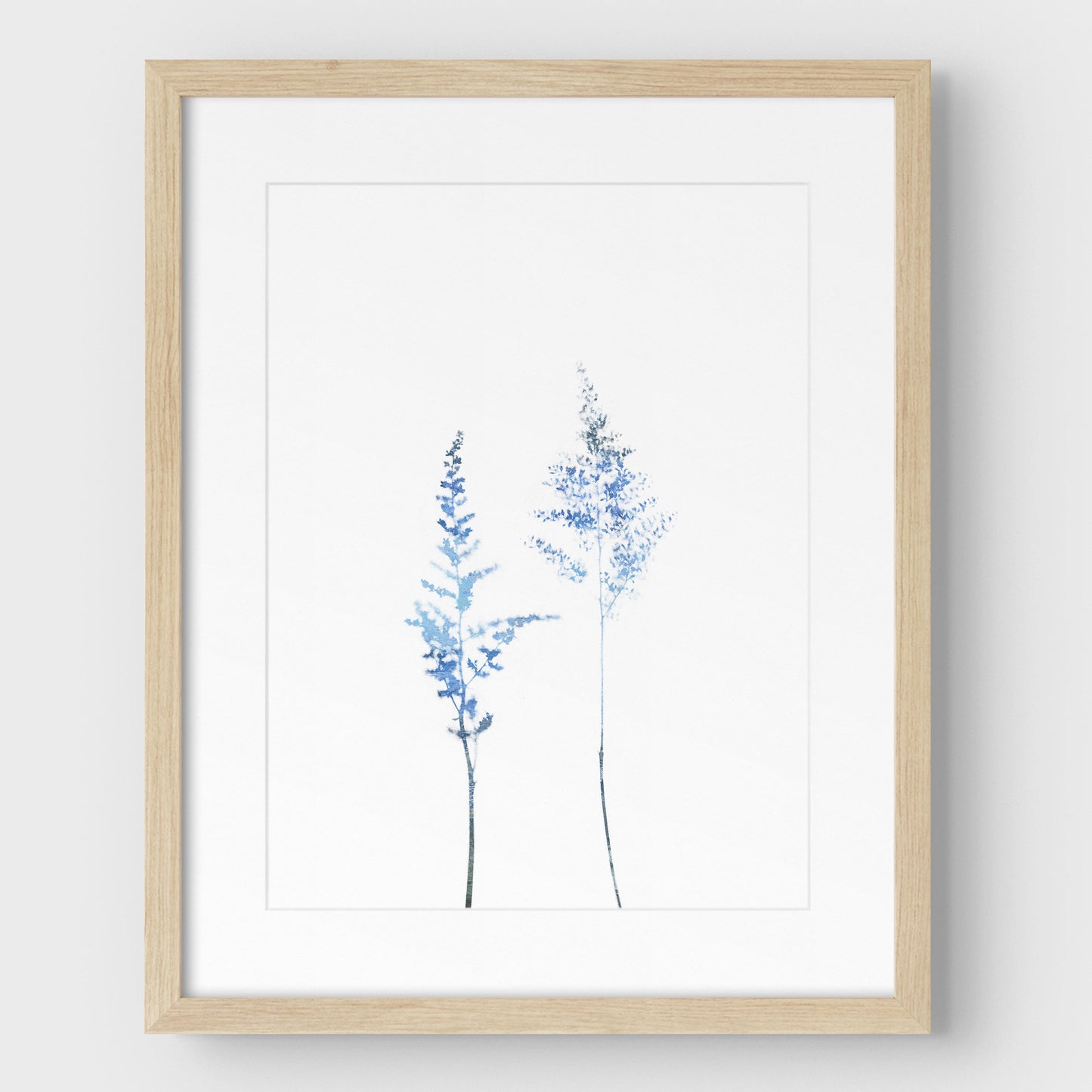 Blue Wildflower Print