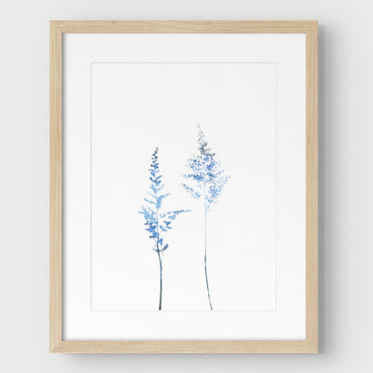 Blue Wildflower Print
