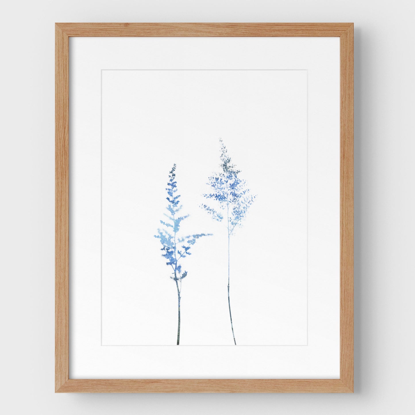 Blue Wildflower Print