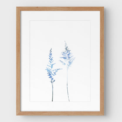 Blue Wildflower Print