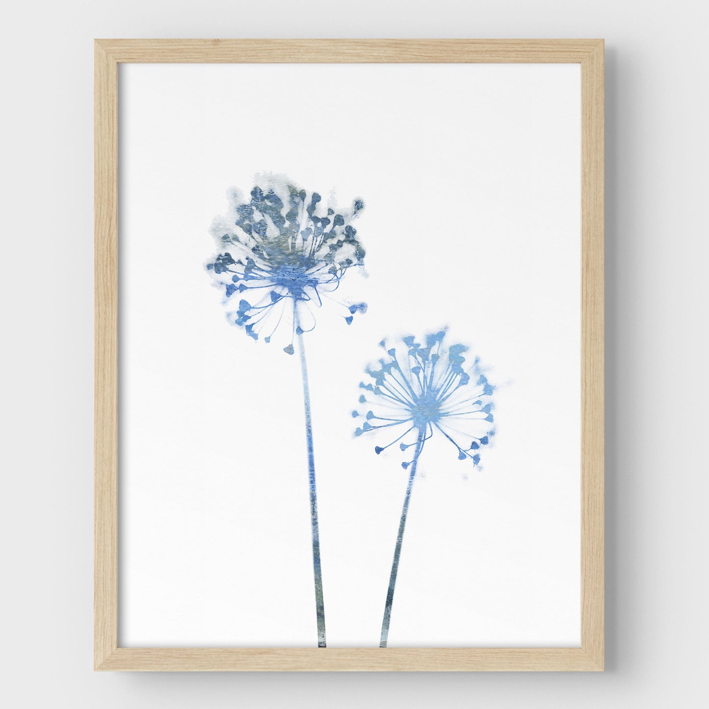 Blue Dandelion Print